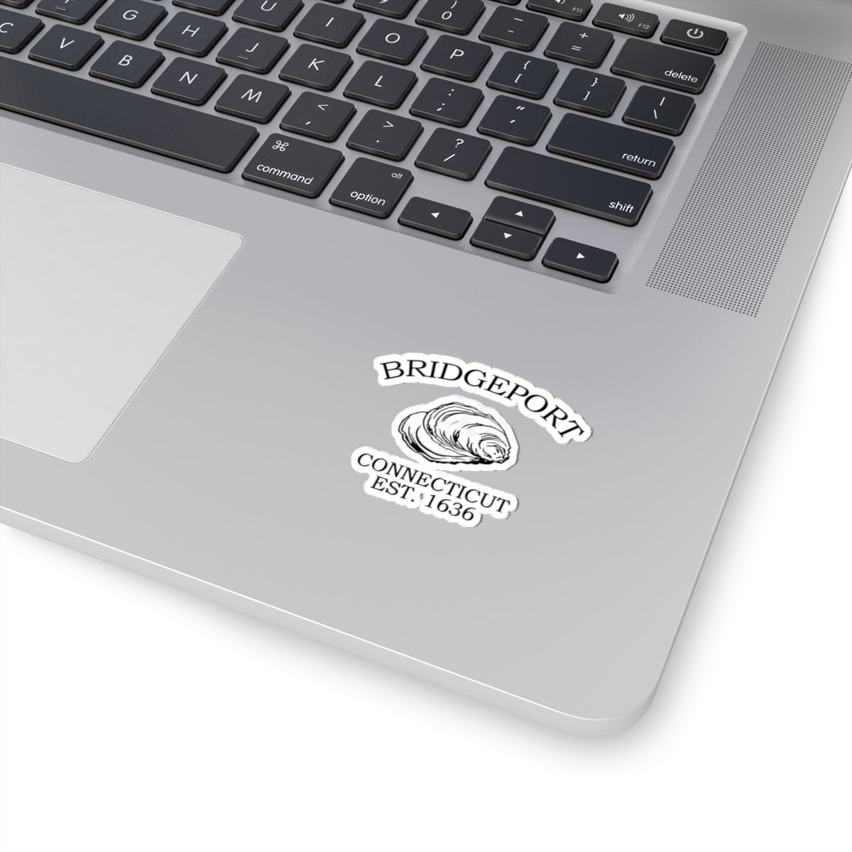 Bridgeport Connecticut Vintage Retro Vinyl Sticker - Black Logo
