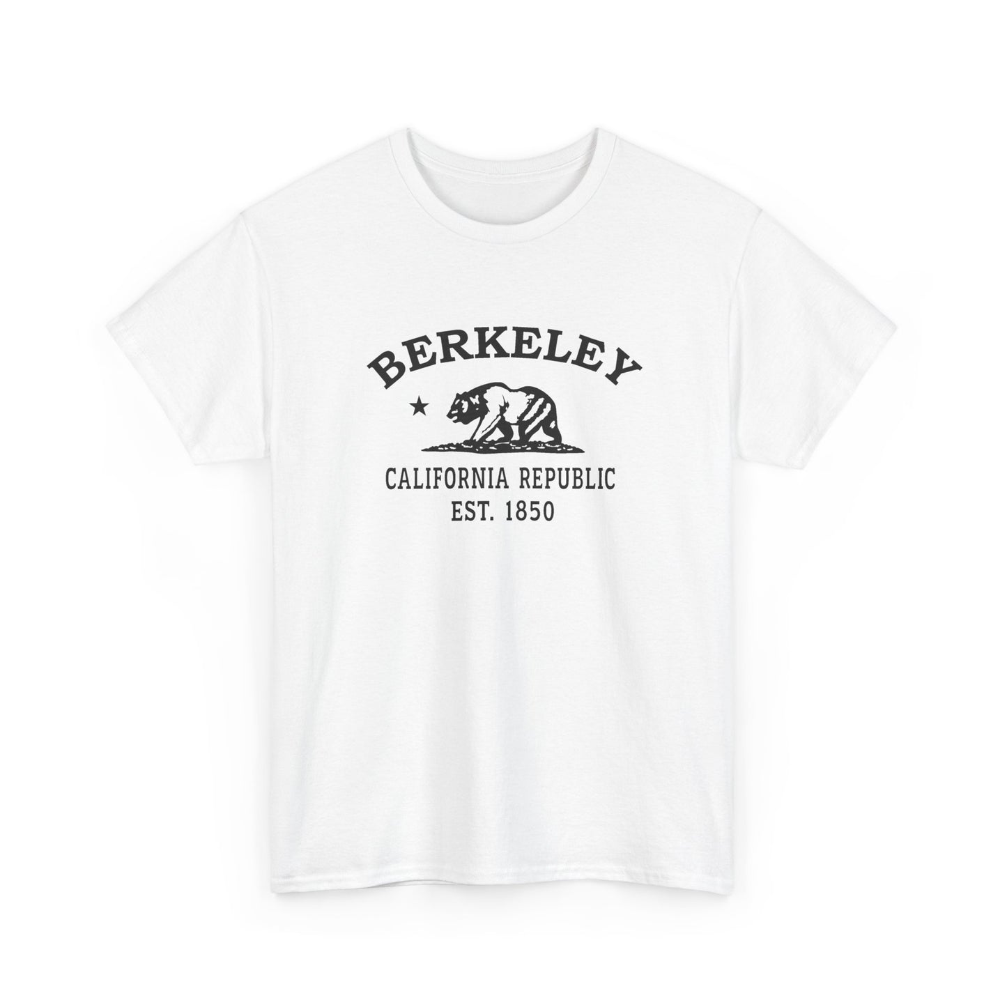 Berkeley California Vintage Retro Unisex Heavy Cotton Tee - Black Logo