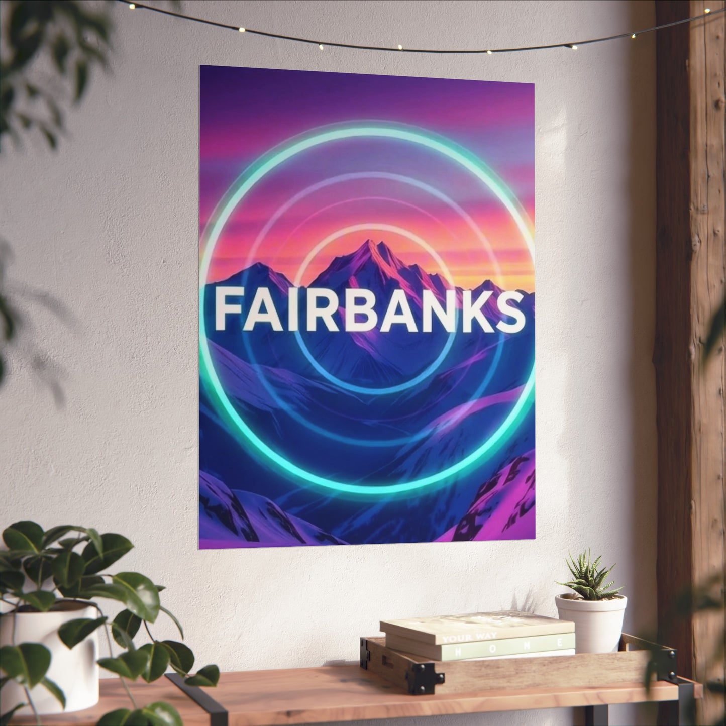 Fairbanks Alaska Vintage Retro Giclée Print Art Series Poster