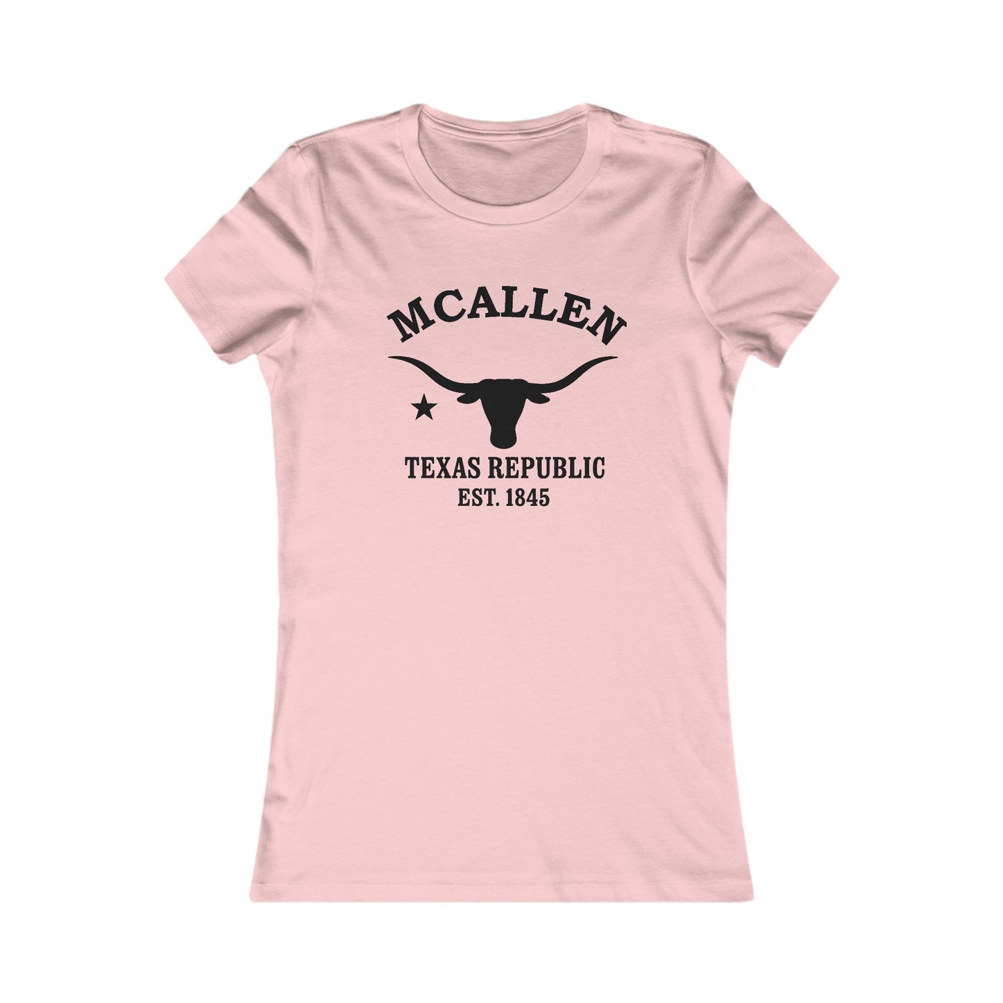 McAllen Texas Vintage Retro Unisex Heavy Cotton Hoodie - Black Logo