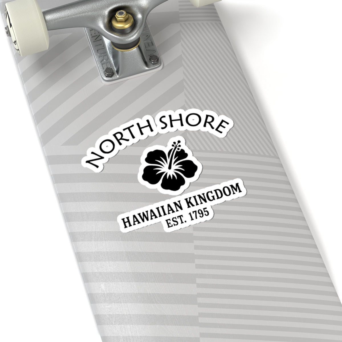 North Shore Hawaii Vintage Retro Vinyl Sticker - Black Logo