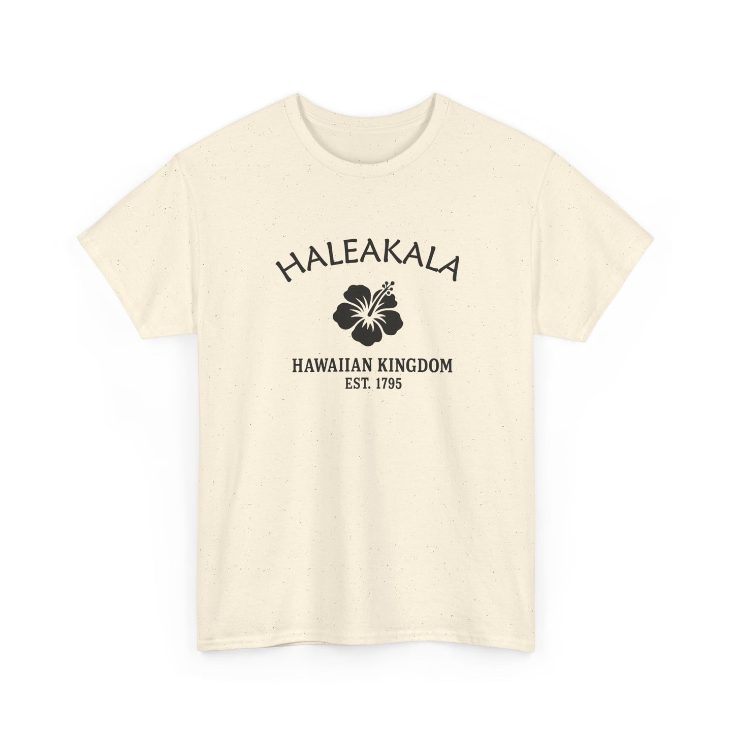 Haleakala Hawaii Vintage Retro Unisex Heavy Cotton Tee - Black Logo
