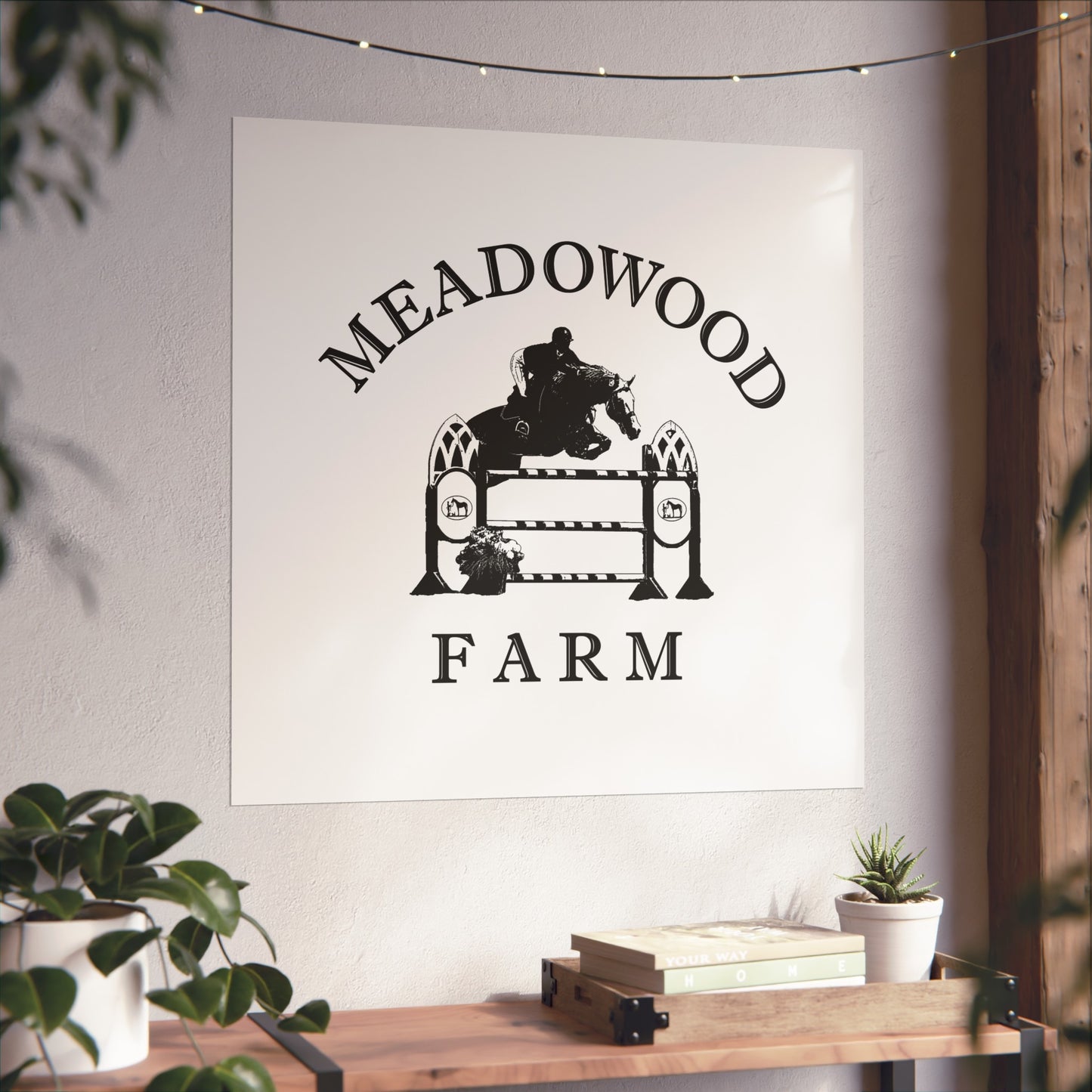 Meadowood Farm Vintage Retro Art Series Poster - Black Logo