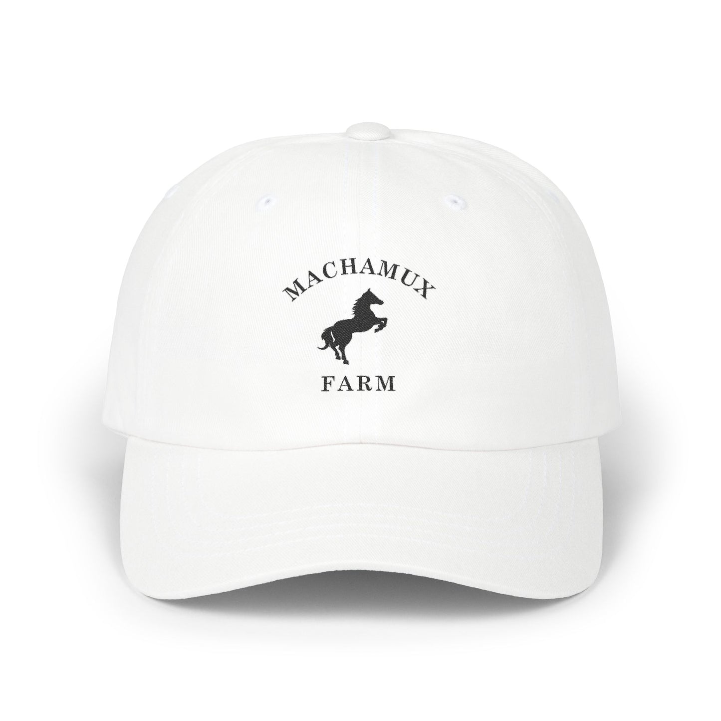 Machamux Farm Vintage Retro Embroidered Cotton Cap - Black Logo