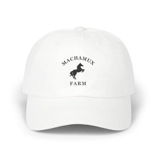 Machamux Farm Vintage Retro Embroidered Cotton Cap - Black Logo