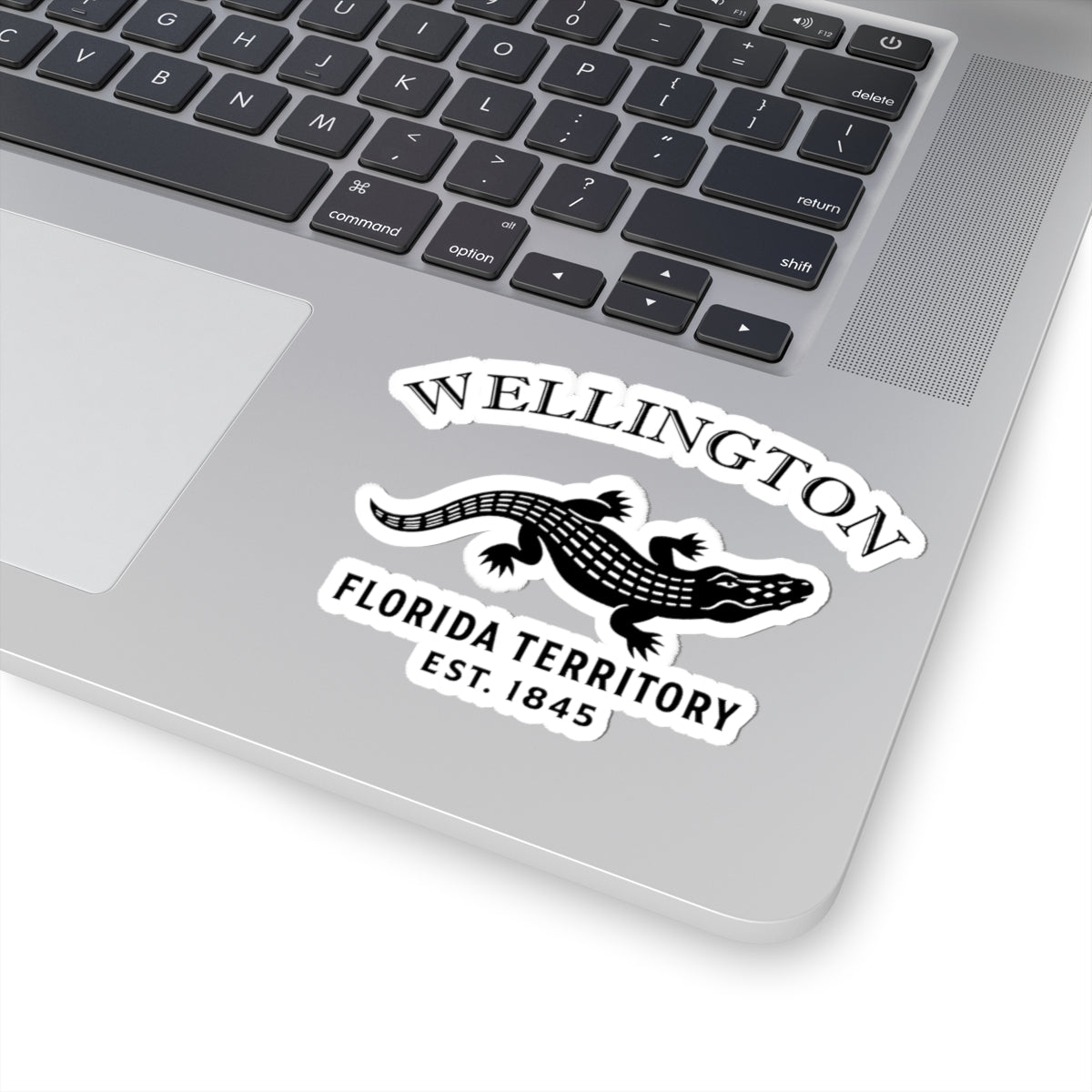 Wellington Florida Vintage Retro Vinyl Sticker - Black Logo