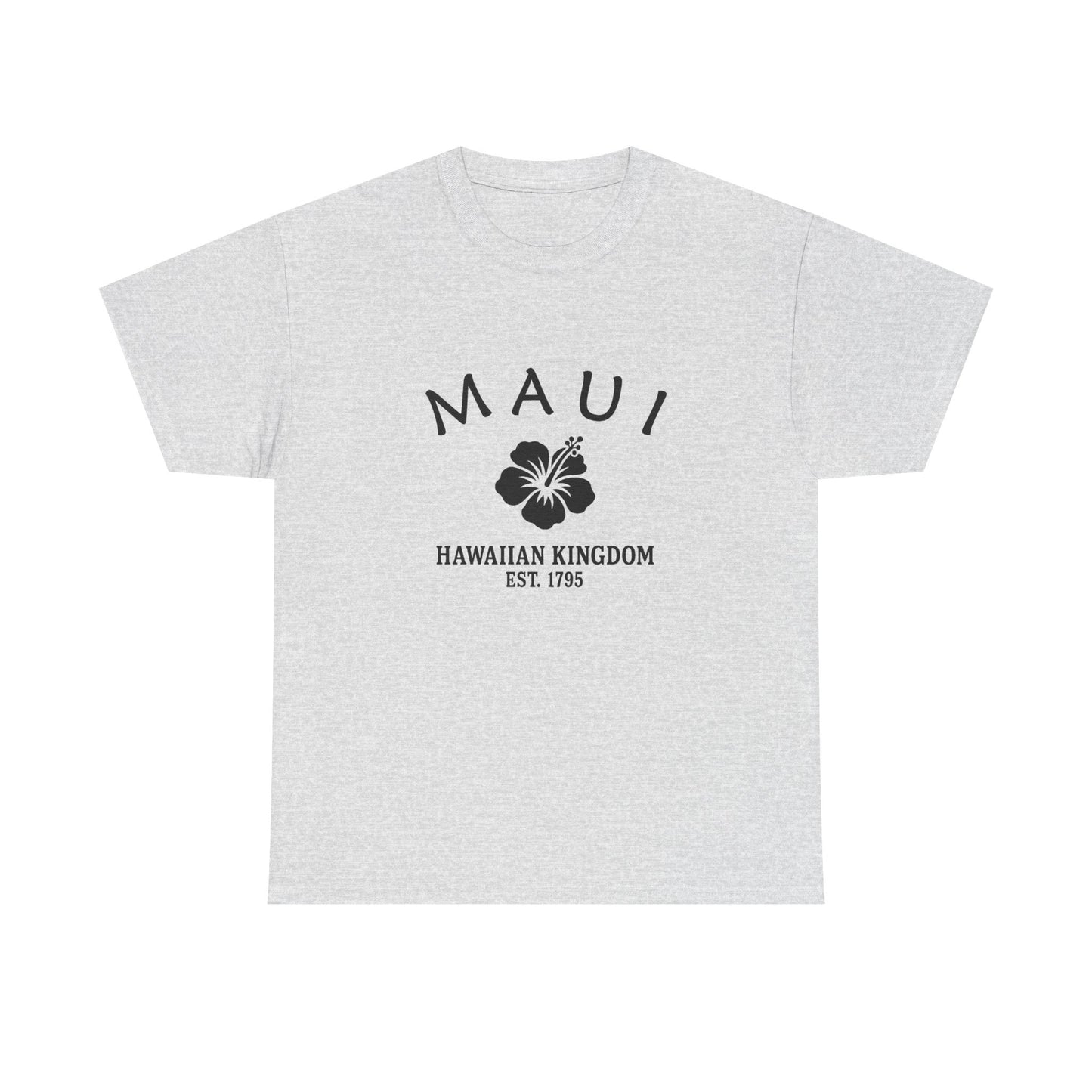 Maui Hawaii Vintage Retro Unisex Heavy Cotton Tee - Black Logo