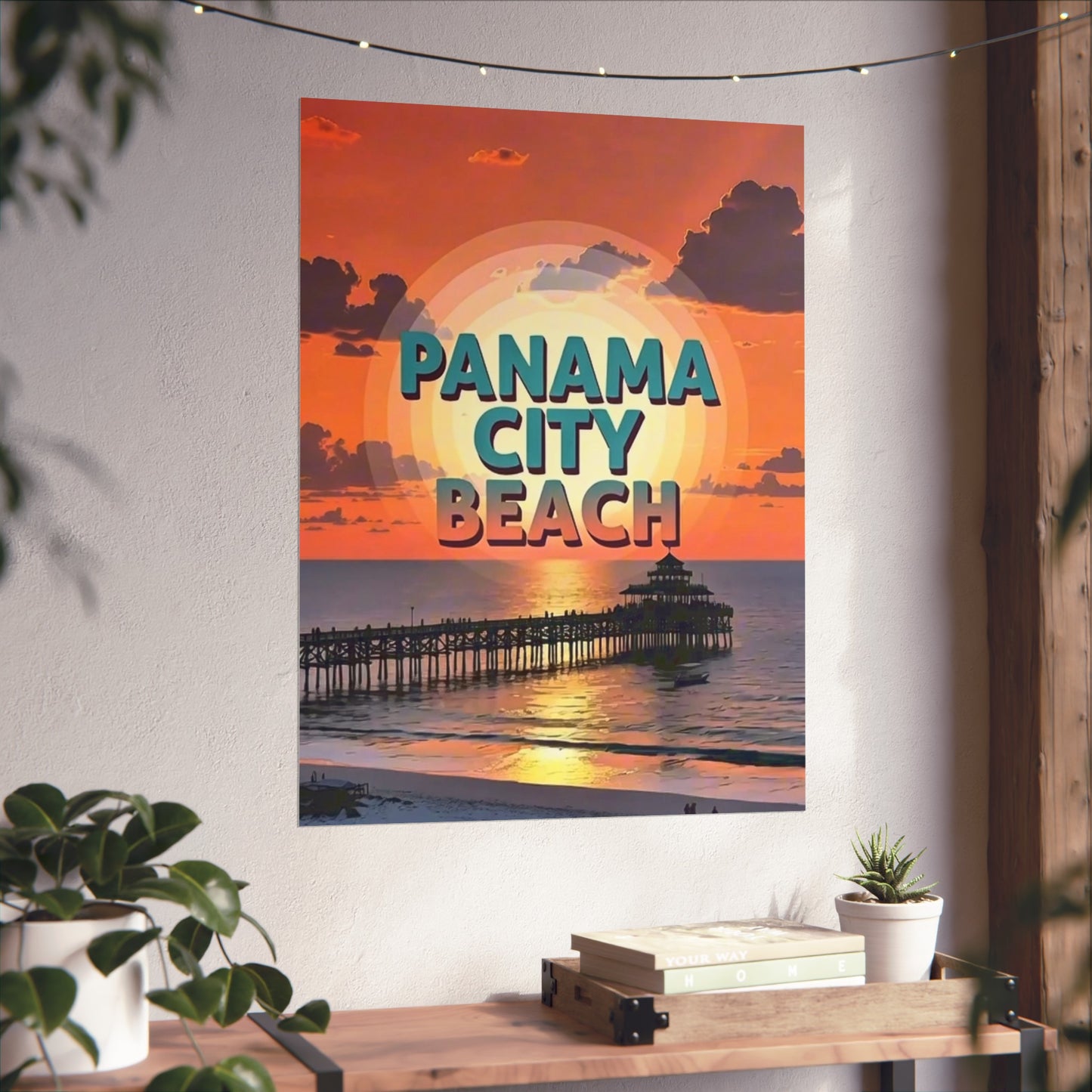 Panama City Beach Florida Vintage Retro Giclée Print Art Series Poster
