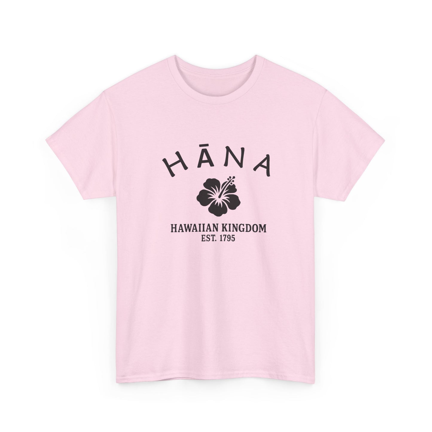 Hana Hawaii Vintage Retro Unisex Heavy Cotton Tee - Black Logo