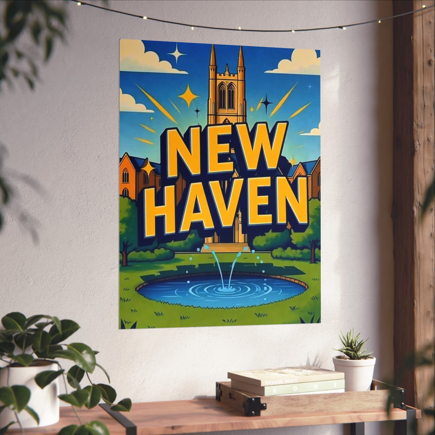 New Haven Connecticut Vintage Retro Giclée Print Art Series Poster