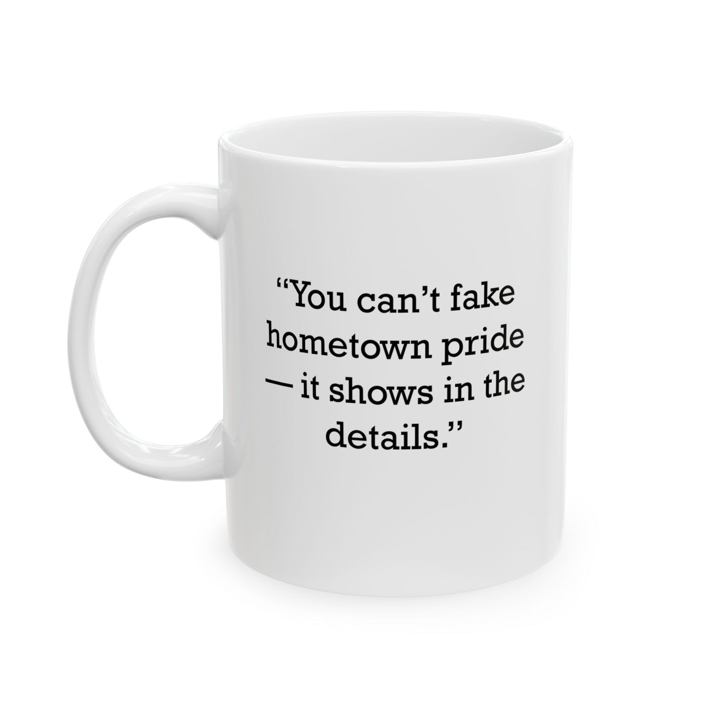 Quote 33 You Cant Fake Vintage Retro Ceramic Mug - Black Logo