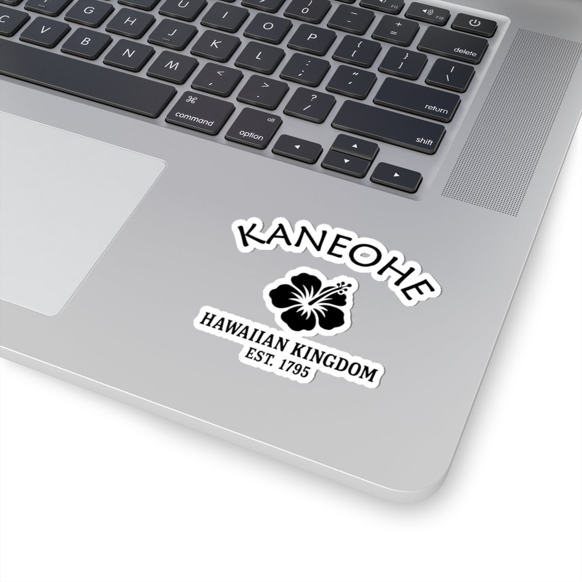 Kaneohe Hawaii Vintage Retro Vinyl Sticker - Black Logo