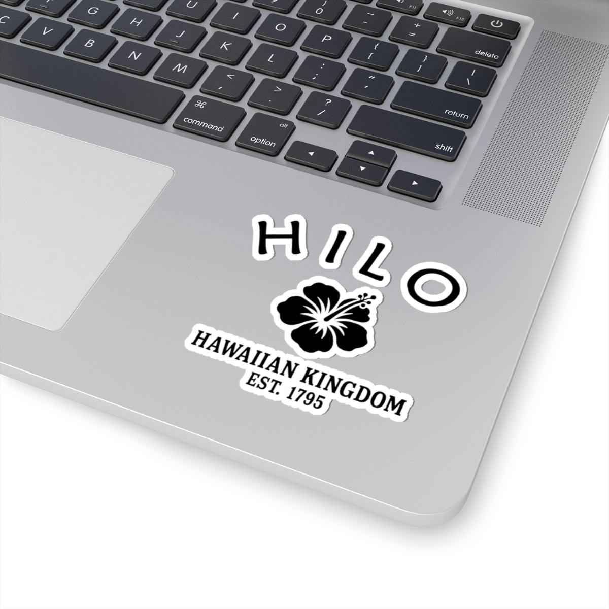Hilo Hawaii Vintage Retro Vinyl Sticker - Black Logo