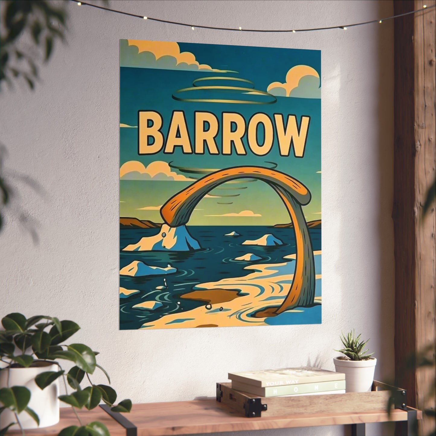 Barrow Alaska Vintage Retro Giclée Print Art Series Poster