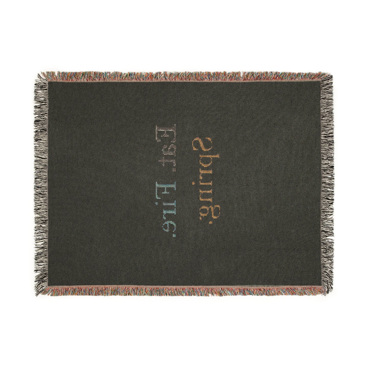 Eat Fire Spring Cotton Woven Blanket - Text Logo