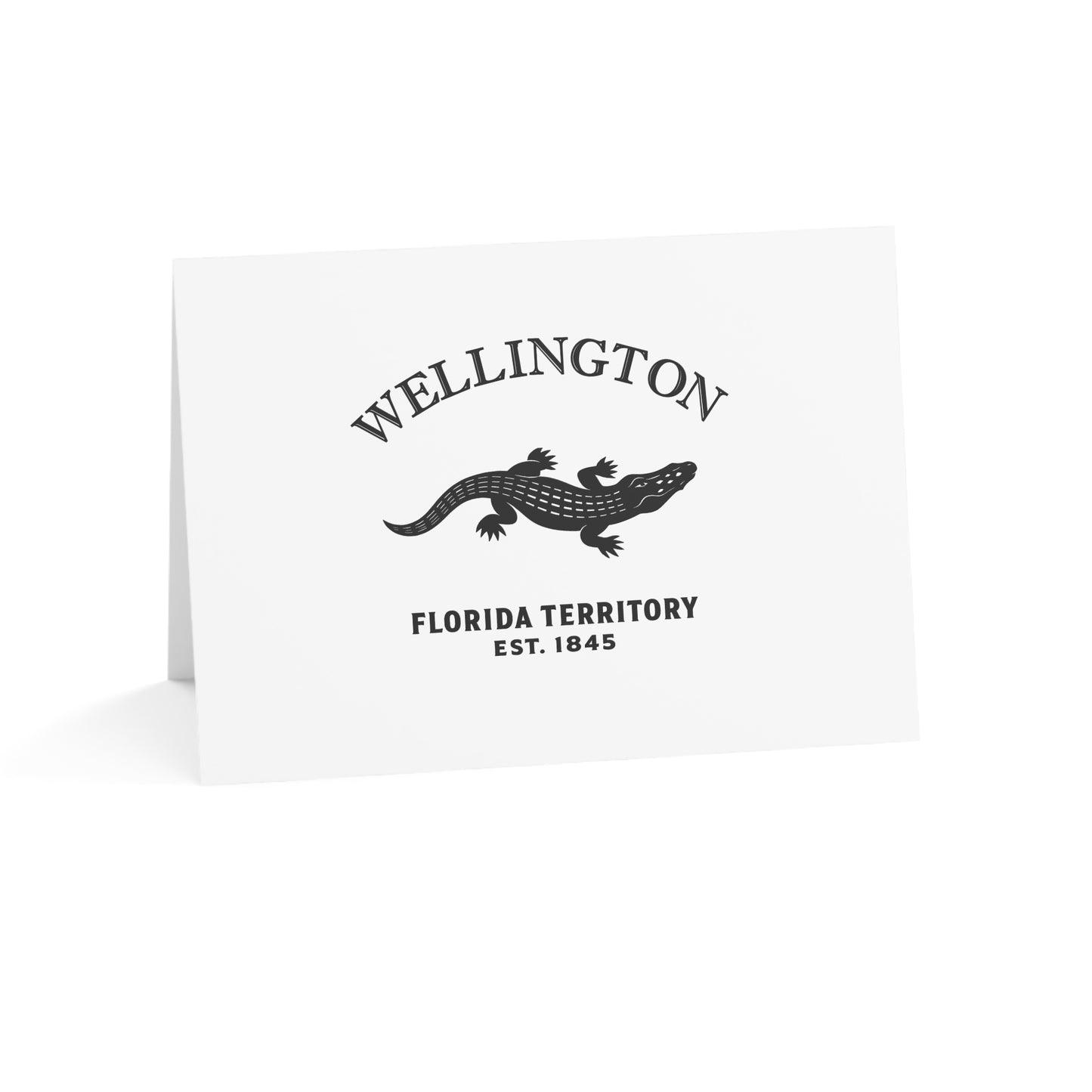 Wellington Florida Vintage Retro Thank You Card Set - Black Logo