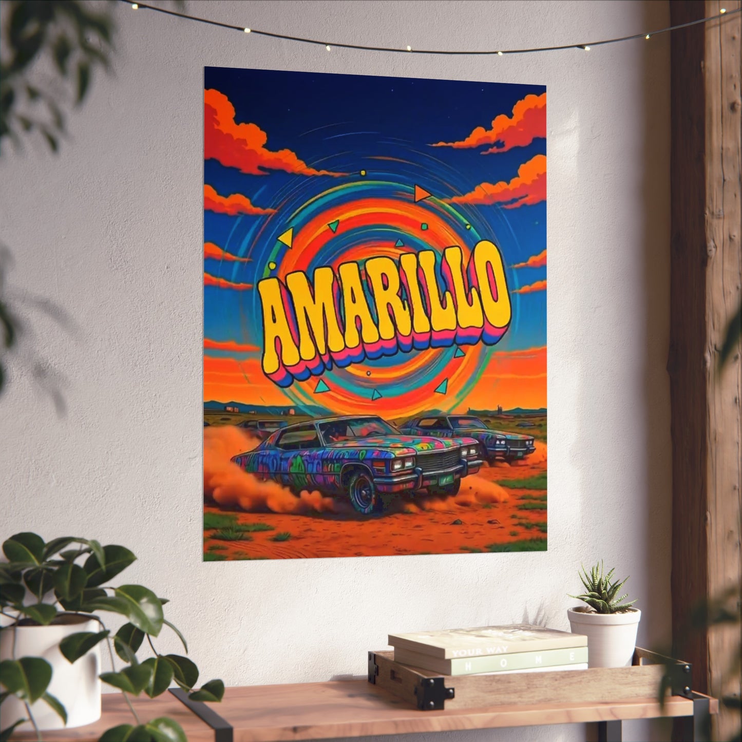 Amarillo Texas Vintage Retro Giclée Print Art Series Poster