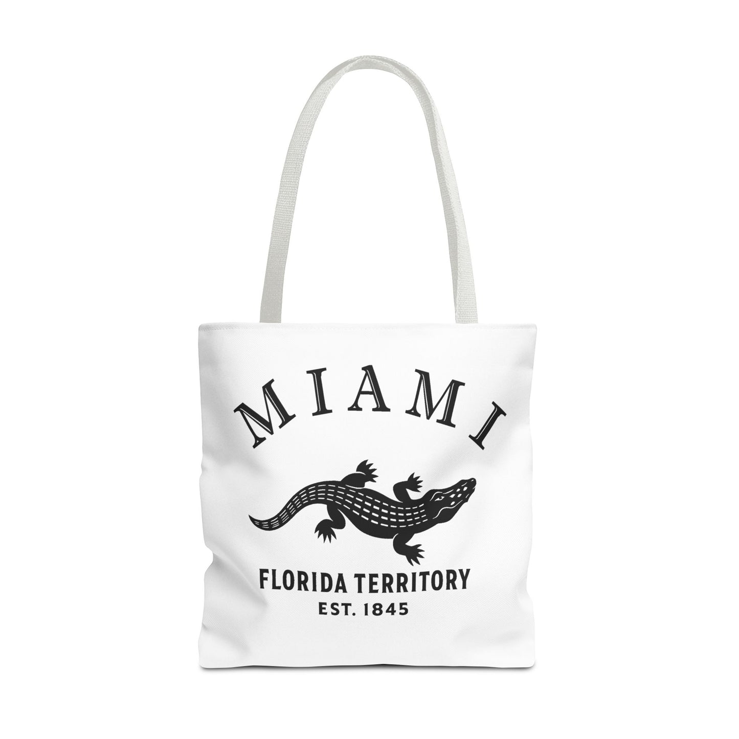Miami Florida Vintage Retro Logo Tote - Black Logo