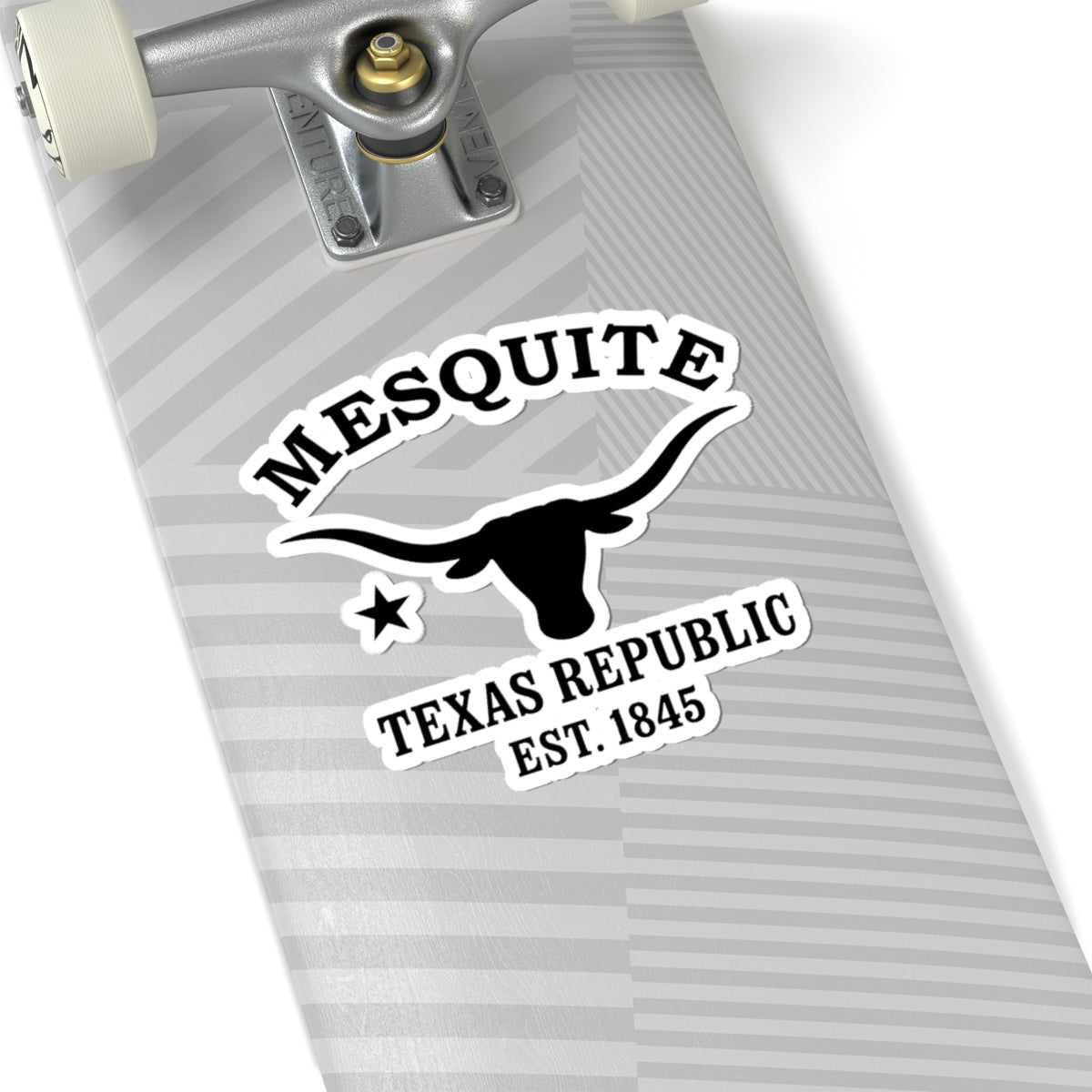 Mesquite Texas Vintage Retro Vinyl Sticker - Black Logo