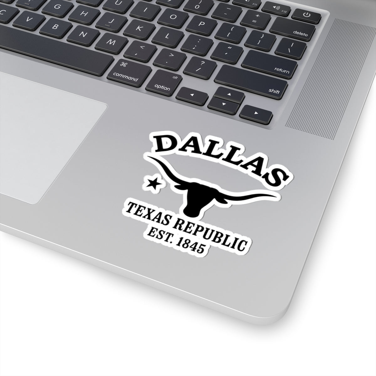 Dallas Texas Vintage Retro Vinyl Sticker - Black Logo