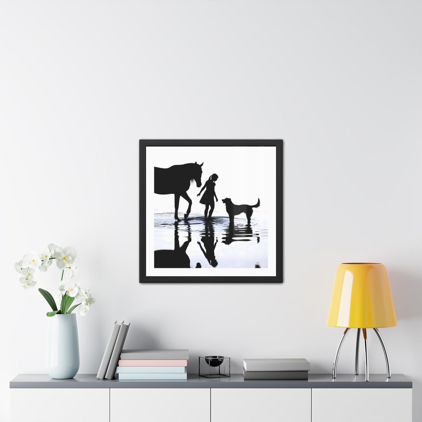 Shoreline Conversation - Tide & Light Series Framed Poster