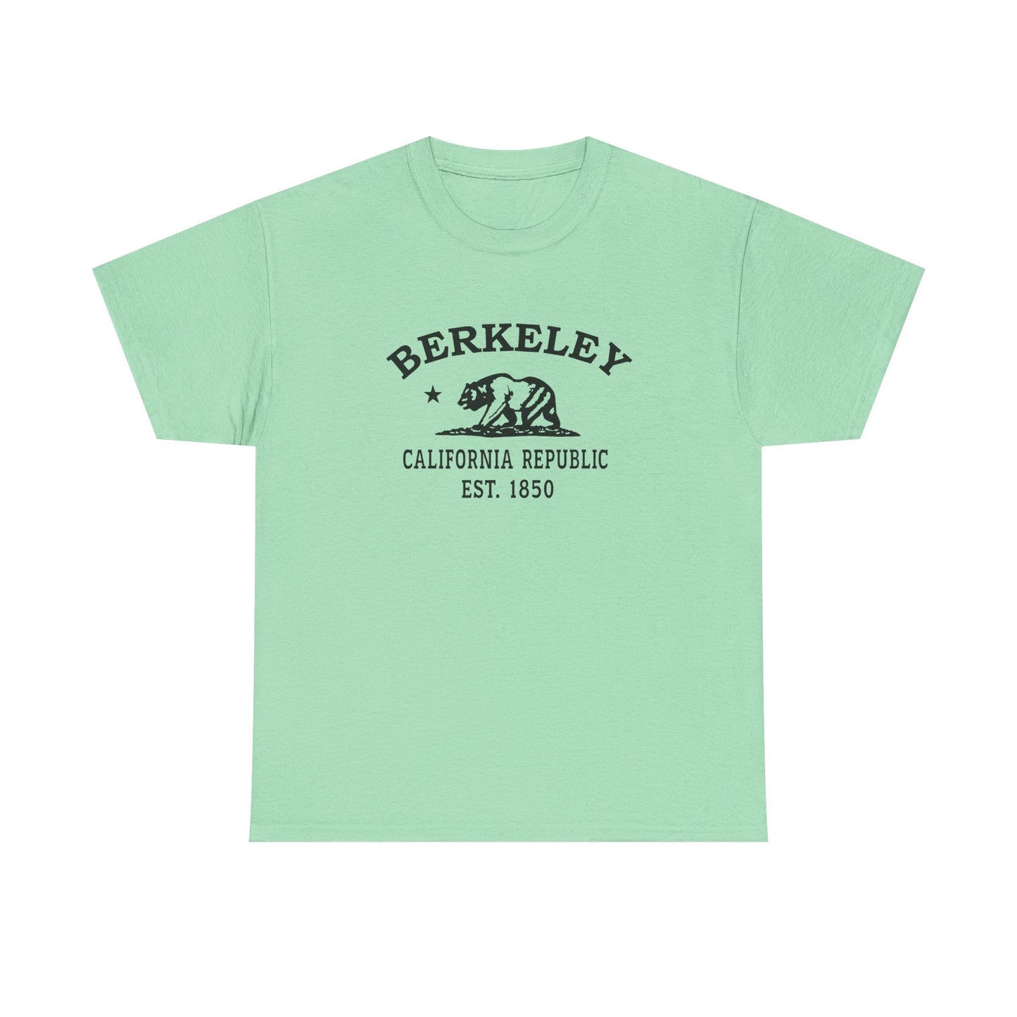 Berkeley California Vintage Retro Unisex Heavy Cotton Tee - Black Logo