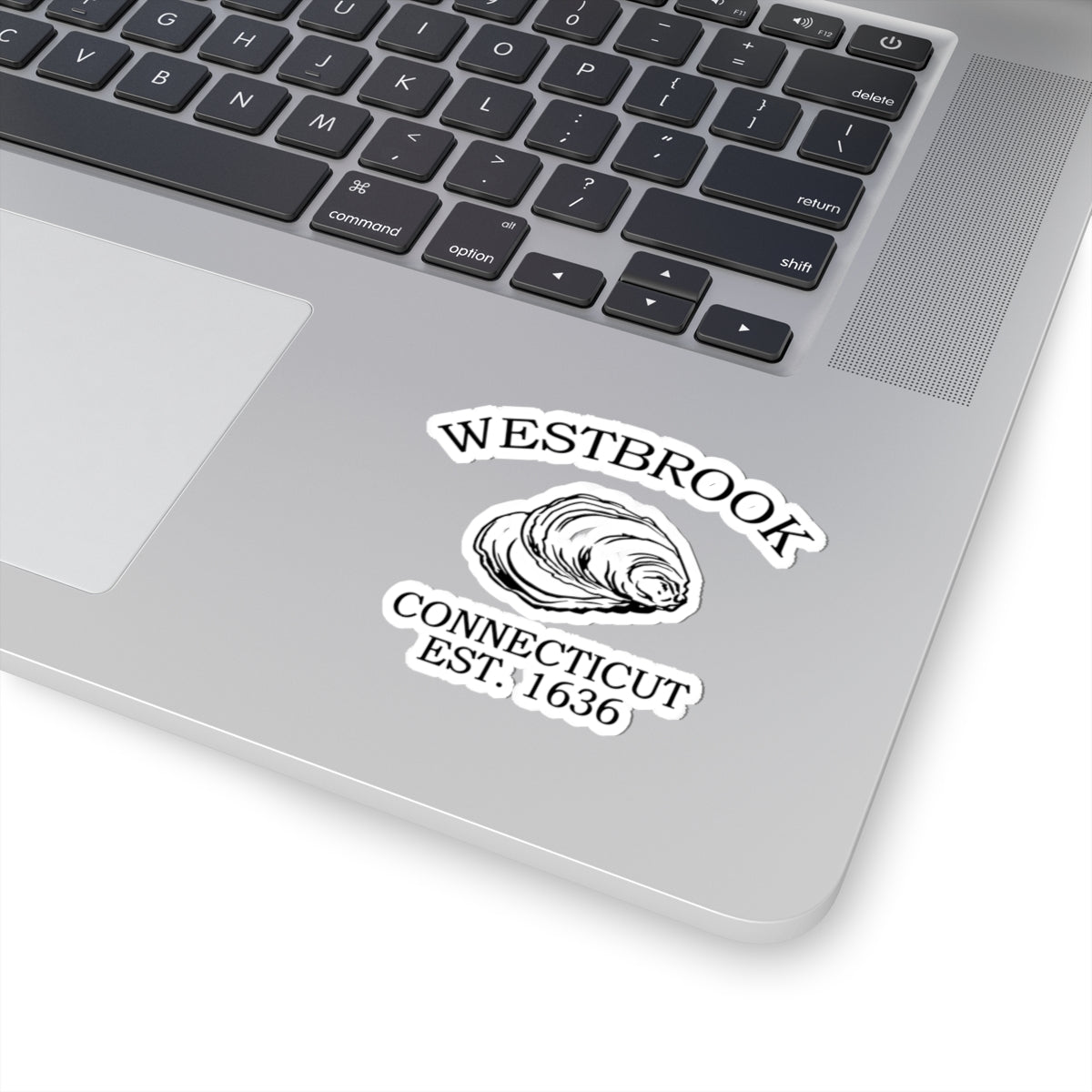 Westbrook Connecticut Vintage Retro Vinyl Sticker - Black Logo
