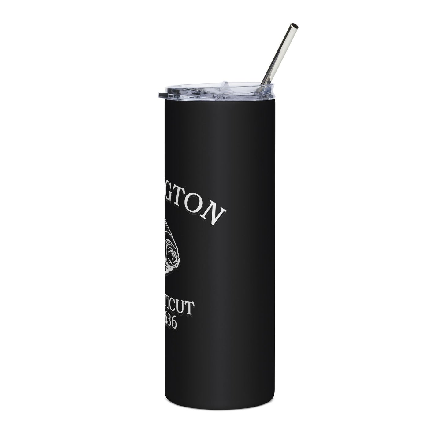 Stonington Connecticut Vintage Retro 20oz Stainless Tumbler - Black Logo