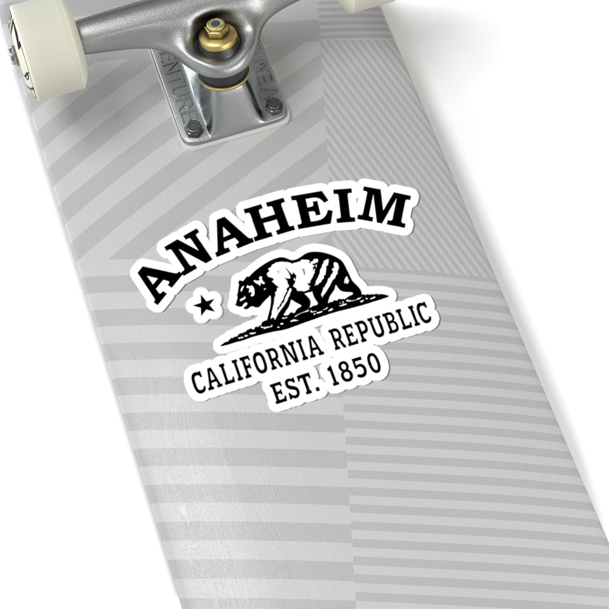 Anaheim California Vintage Retro Vinyl Sticker - Black Logo
