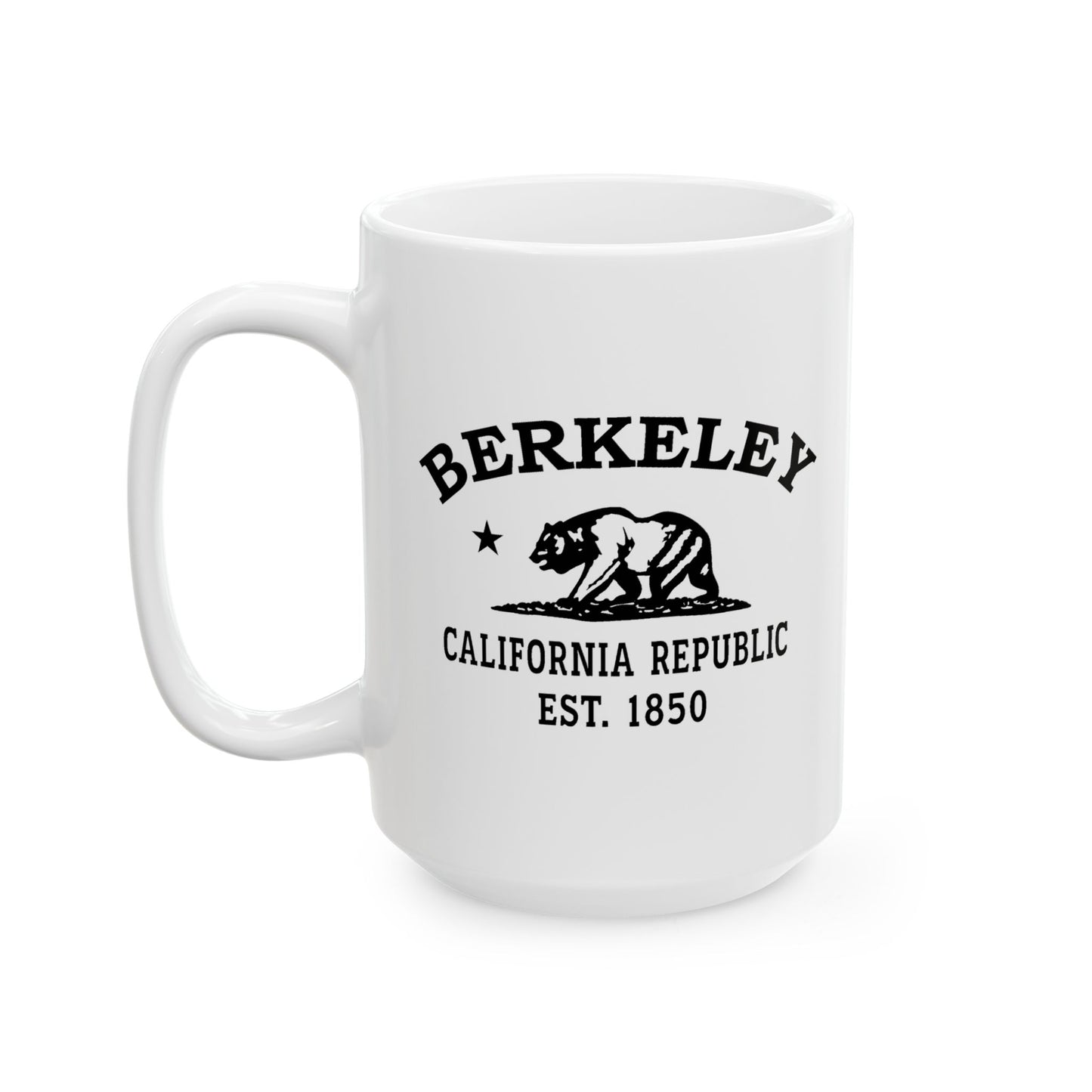 Berkeley California Vintage Retro Ceramic Mug - Black Logo