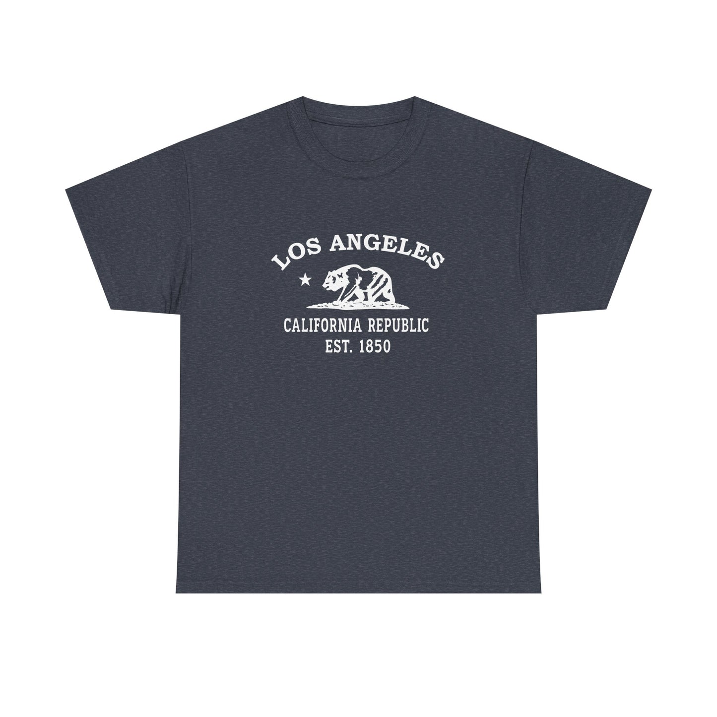 Los Angeles California Vintage Retro Unisex Heavy Cotton Tee - White Logo