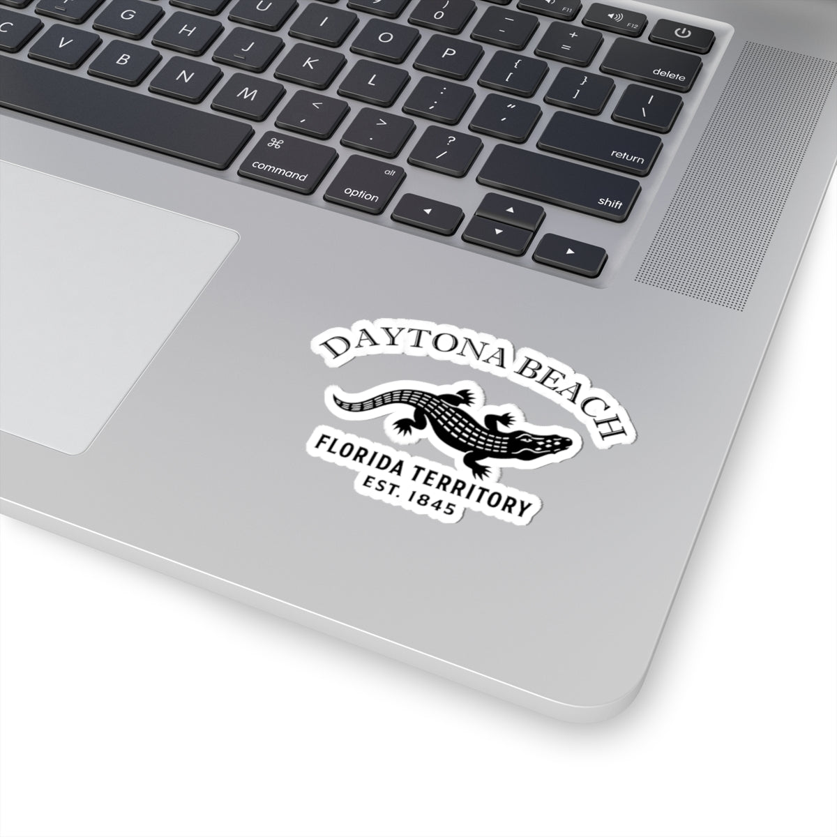 Daytona Beach Florida Vintage Retro Vinyl Sticker - Black Logo