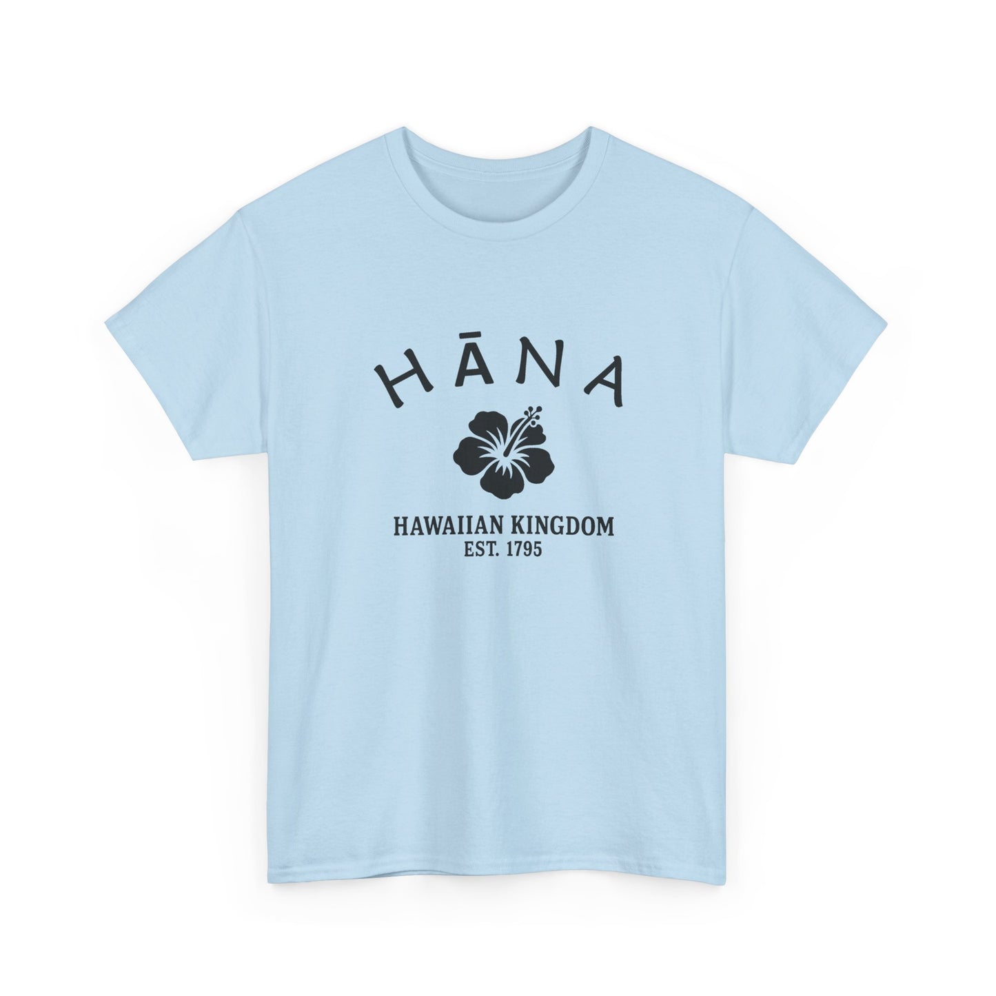 Hana Hawaii Vintage Retro Unisex Heavy Cotton Tee - Black Logo