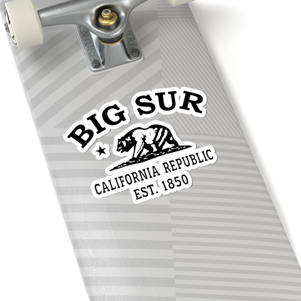 Big Sur California Vintage Retro Vinyl Sticker - Black Logo
