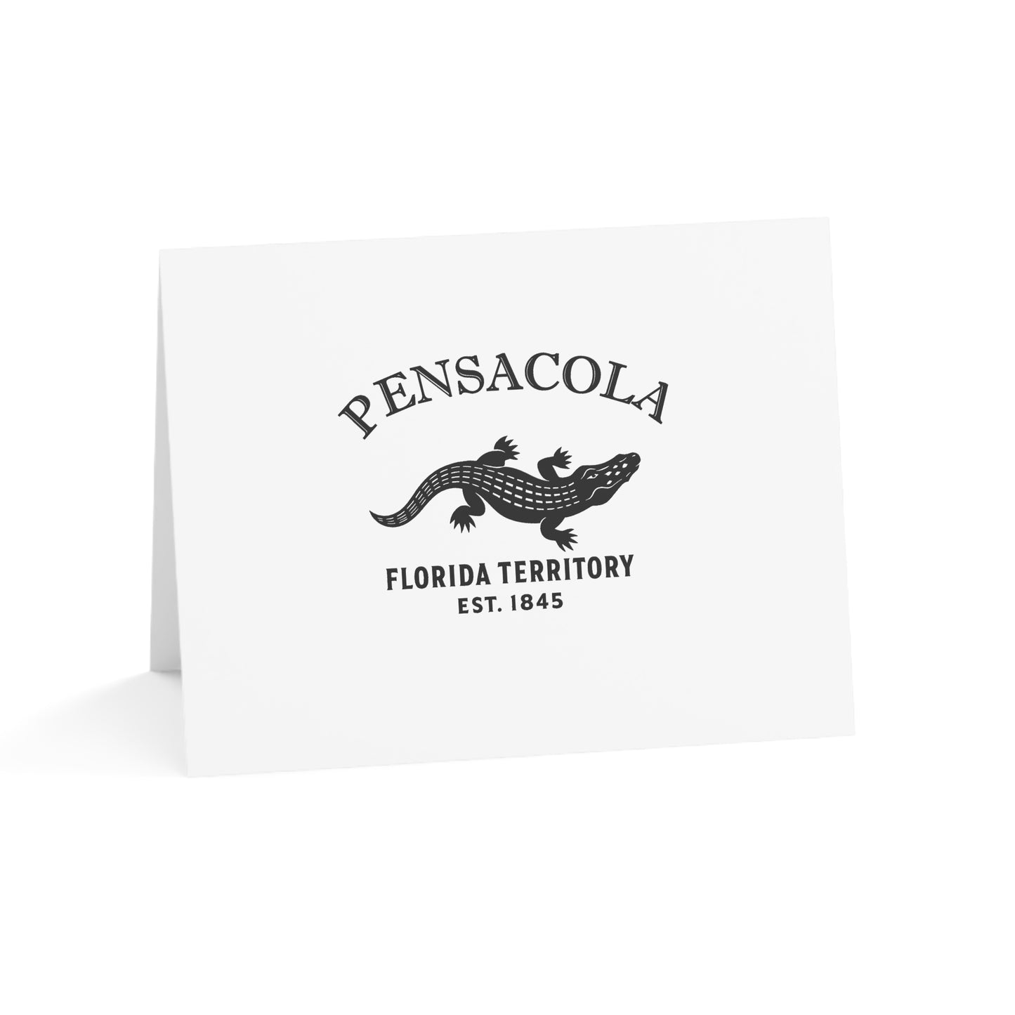 Pensacola Florida Vintage Retro Thank You Card Set - Black Logo