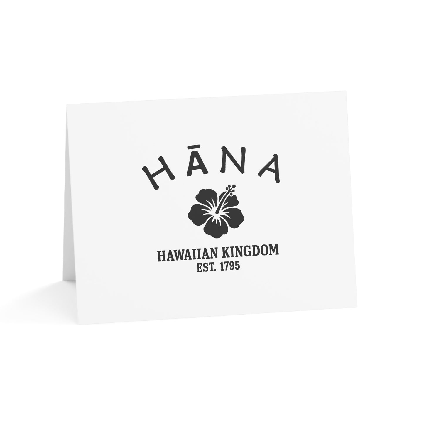 Hana Hawaii Vintage Retro Thank You Card Set - Black Logo