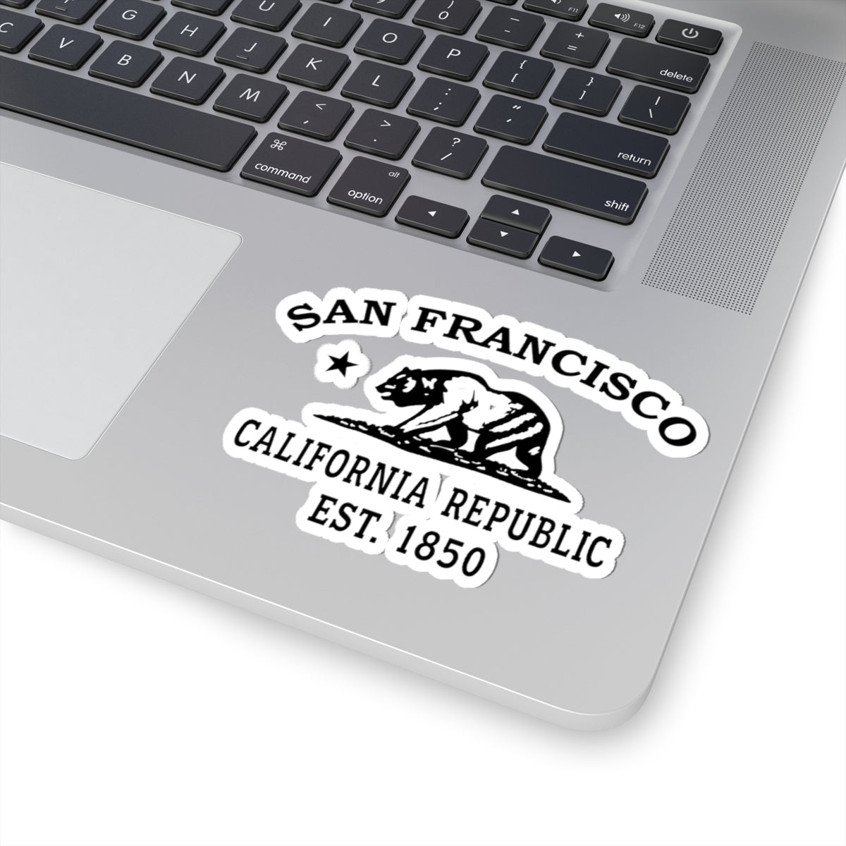 San Francisco California Vintage Retro Vinyl Sticker - Black Logo