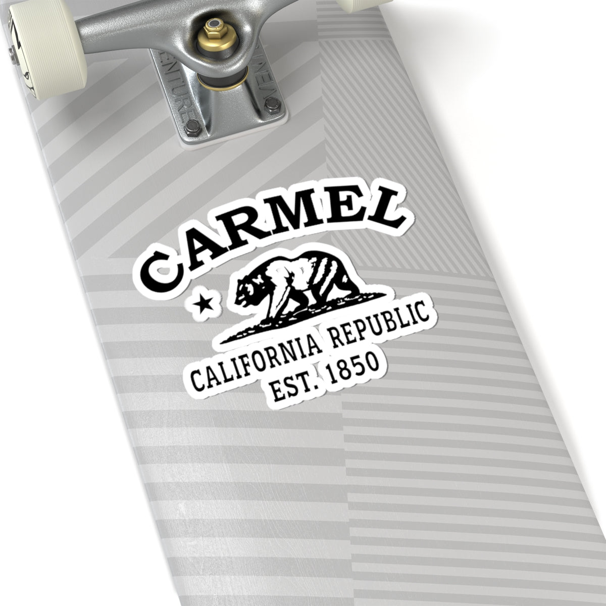 Carmel California Vintage Retro Vinyl Sticker - Black Logo