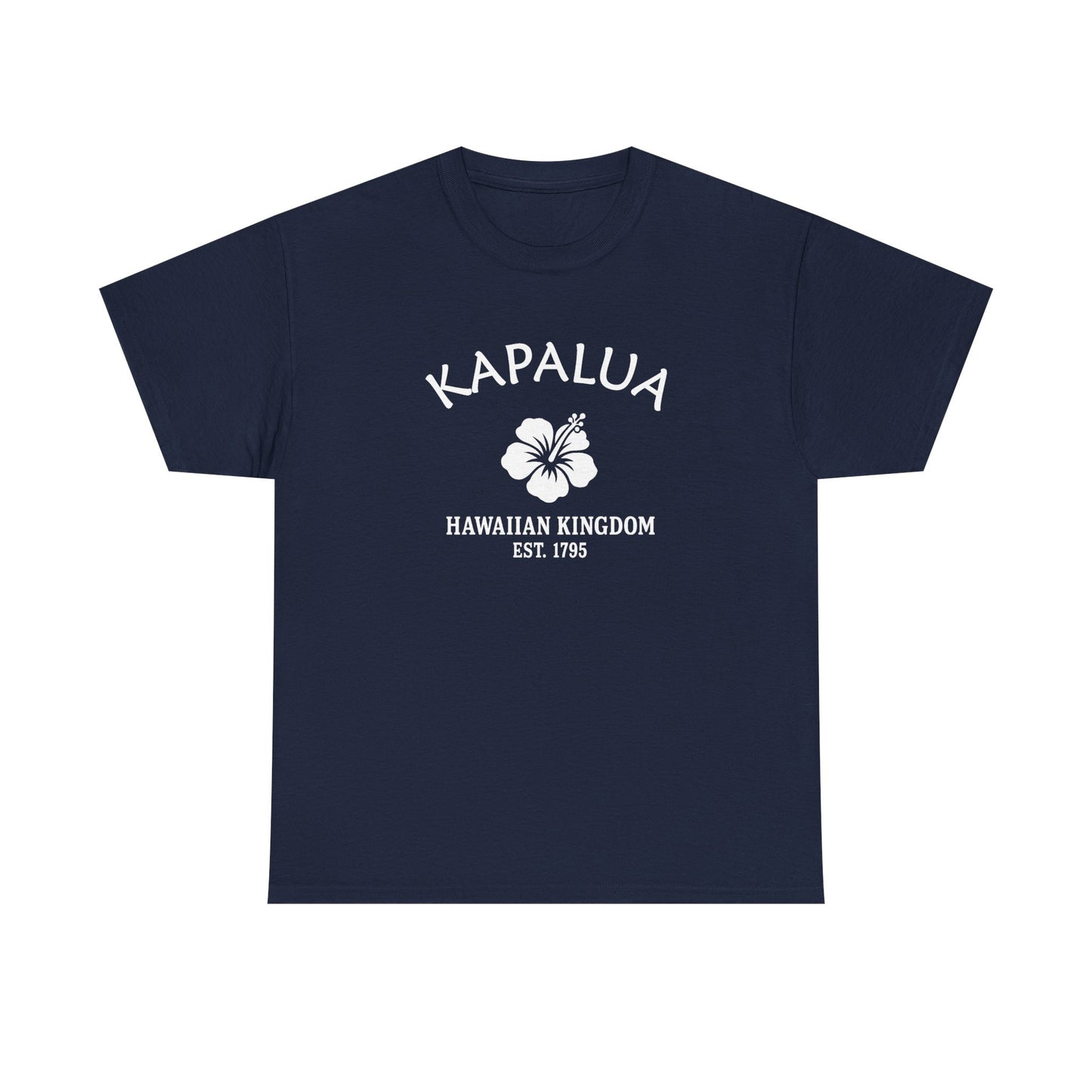 Kapalua Hawaii Vintage Retro Unisex Heavy Cotton Tee - White Logo