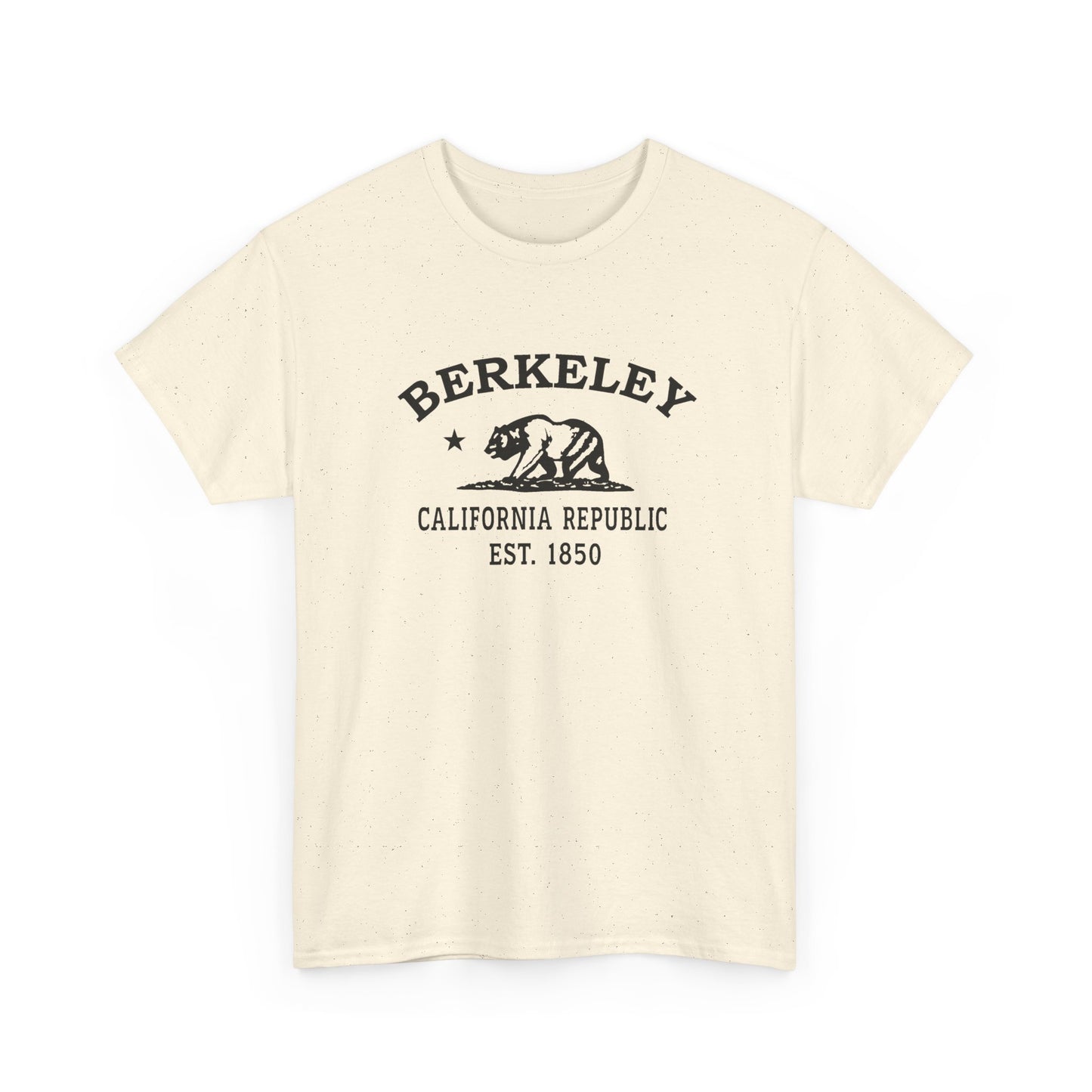 Berkeley California Vintage Retro Unisex Heavy Cotton Tee - Black Logo