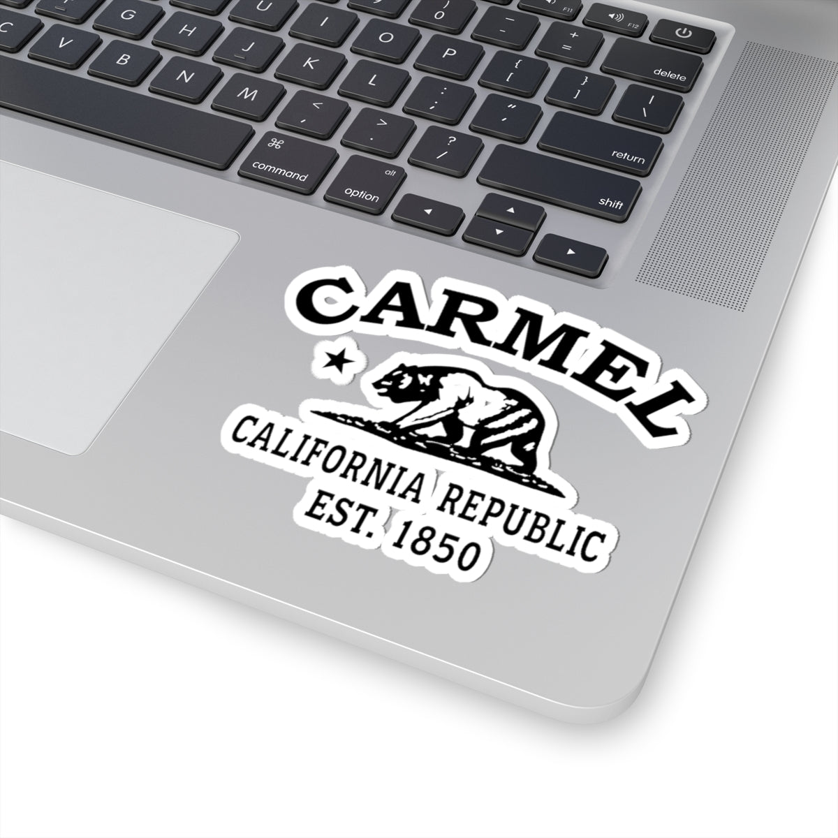 Carmel California Vintage Retro Vinyl Sticker - Black Logo
