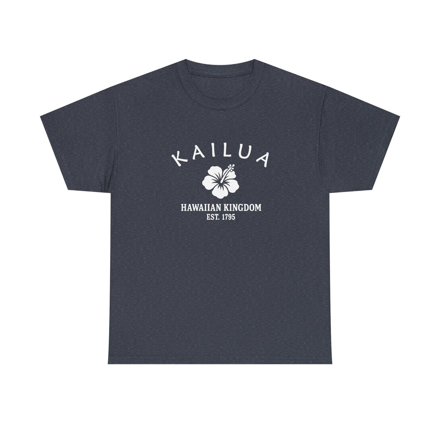 Kailua Hawaii Vintage Retro Unisex Heavy Cotton Tee - White Logo