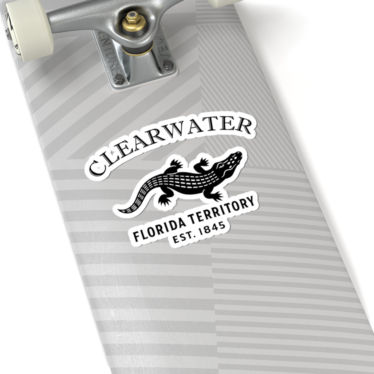 Clearwater Florida Vintage Retro Vinyl Sticker - Black Logo