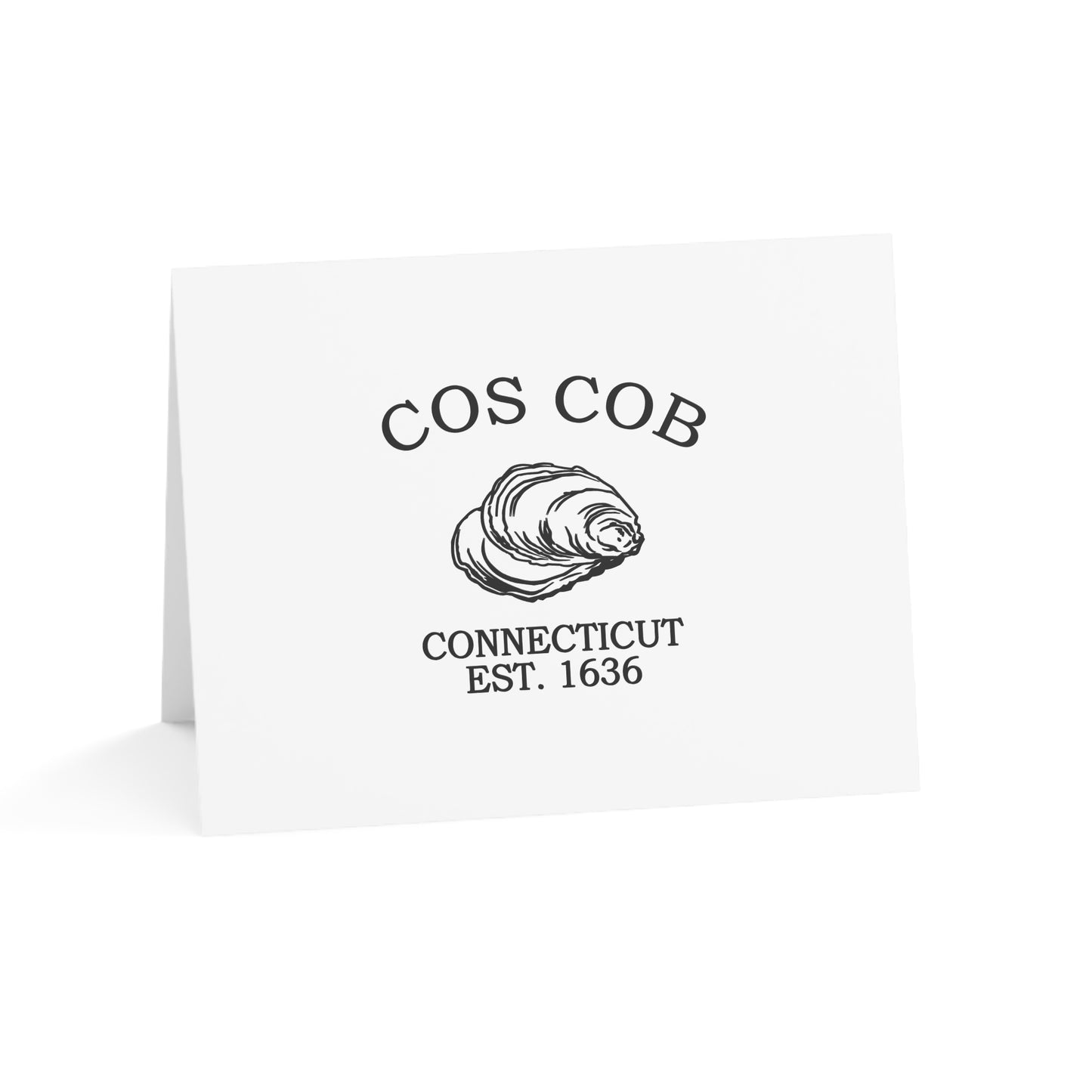 Cos Cob Connecticut Vintage Retro Thank You Card Set - Black Logo