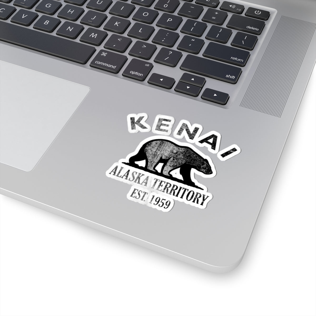 Kenai Alaska Vintage Retro Vinyl Sticker - Black Logo