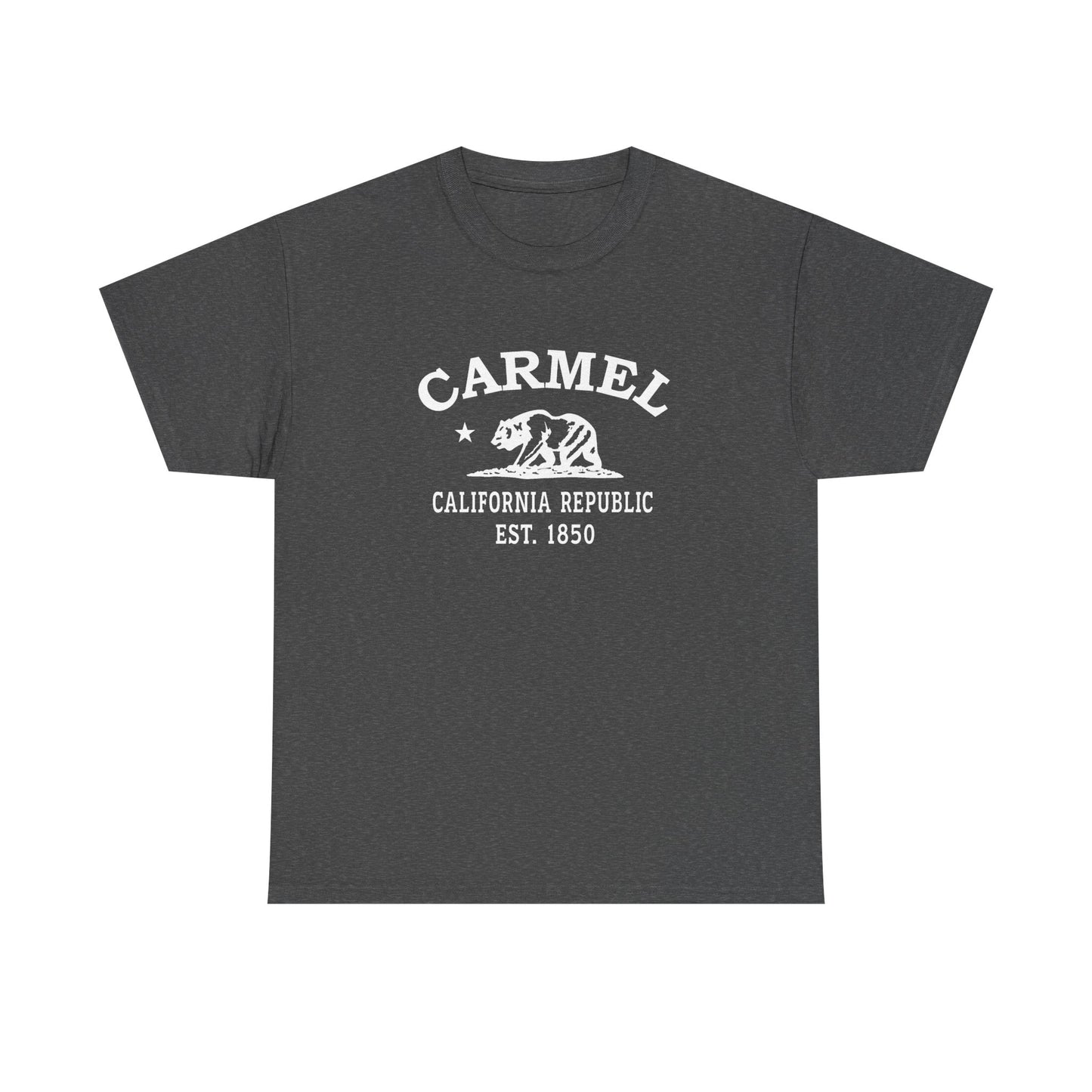 Carmel California Vintage Retro Unisex Heavy Cotton Tee - White Logo