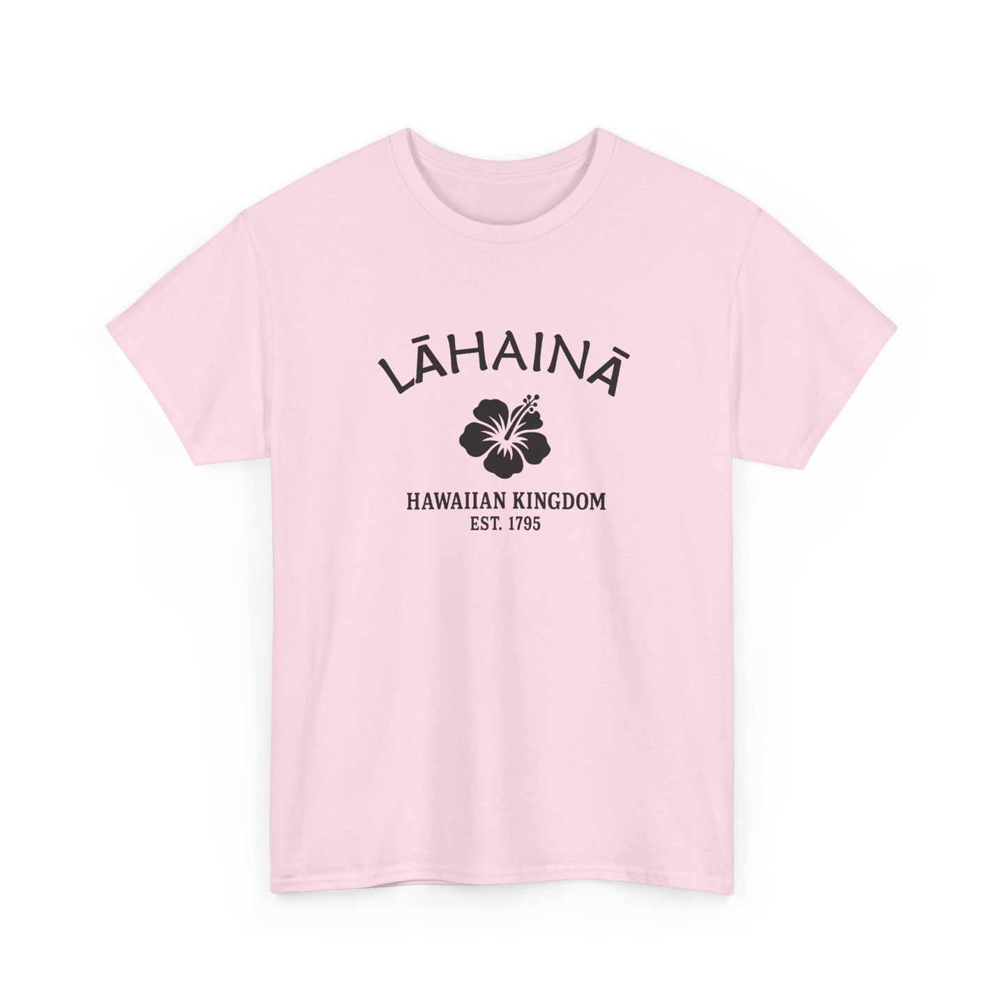 Lahaina Hawaii Vintage Retro Unisex Heavy Cotton Tee - Black Logo