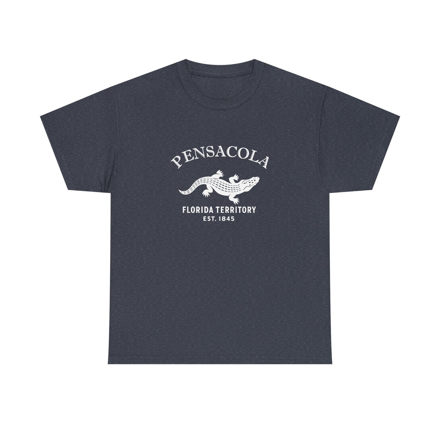 Pensacola Florida Vintage Retro Unisex Heavy Cotton Tee - White Logo