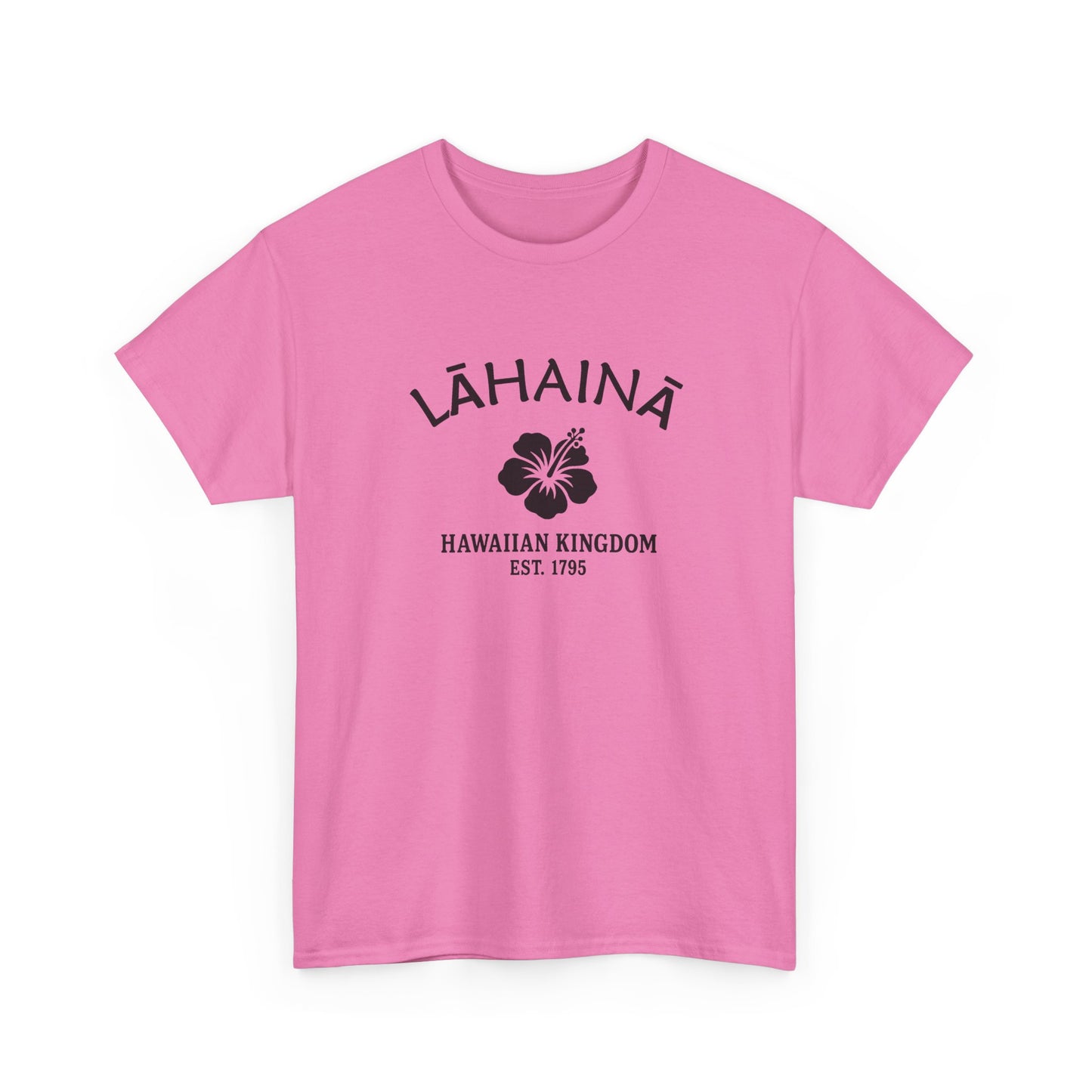 Lahaina Hawaii Vintage Retro Unisex Heavy Cotton Tee - Black Logo