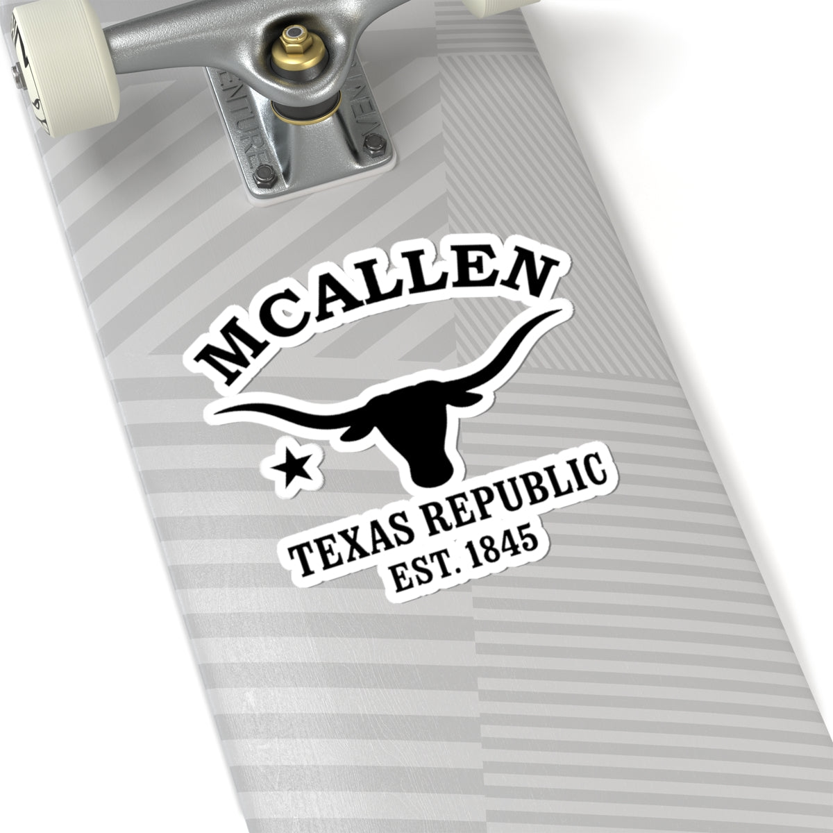 McAllen Texas Vintage Retro Vinyl Sticker - Black Logo